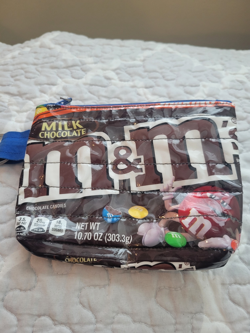M&M's Milk Chocolate Snack Bag Wristlet - Brown with Multicolor Accents